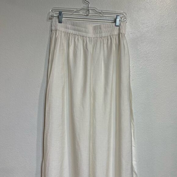 Gianni Bini Ivory Hazel Wide Leg Pants Sz 6 NWT - Picture 3 of 12